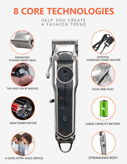 Rechargeable Electric Hair Clipper for Men