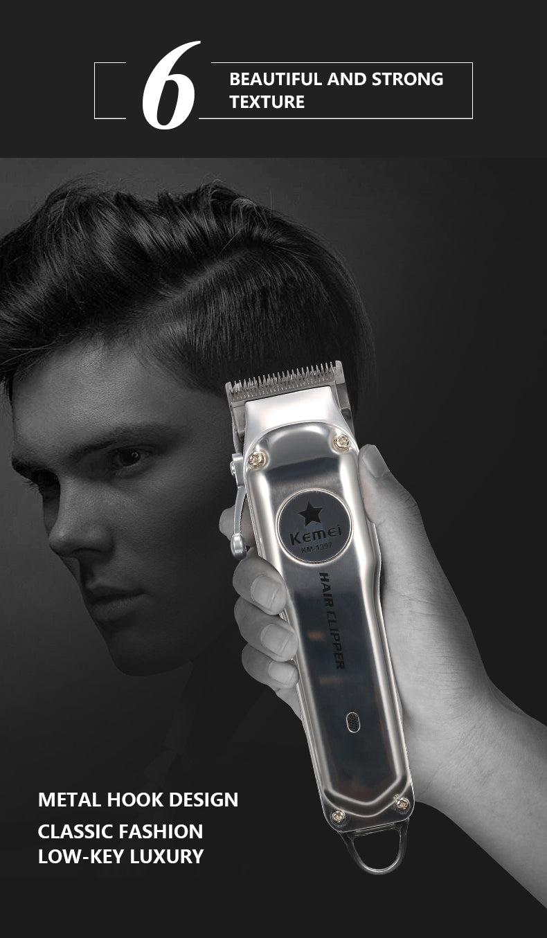 Rechargeable Electric Hair Clipper for Men