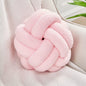 Soft Pink Knot Pillow Ball - Plush Round Home Decor