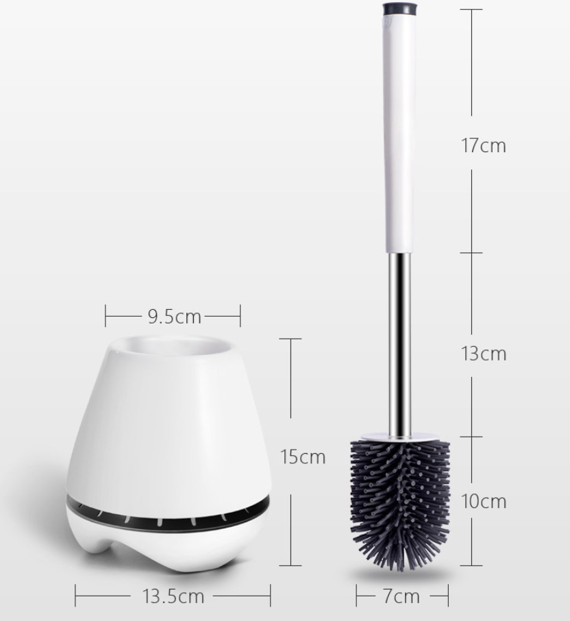 Toilet Cleaning Brush Set with Long Handle