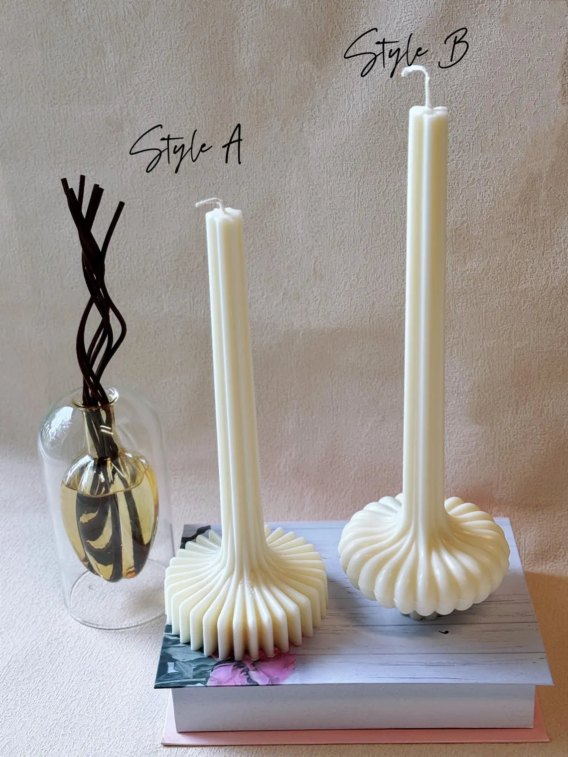 Sculptural Soy Wax Lantern Candle • Home Accent • Distinctive Gift