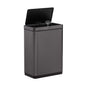Stainless Steel Sensor Trash Can for Home and Kitchen Batteries Included 12.4 Gallon Charcoal for Home/Kitchen/Hotel/Lobby/Office