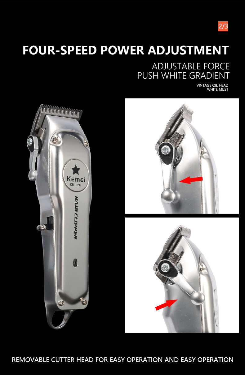 Rechargeable Electric Hair Clipper for Men