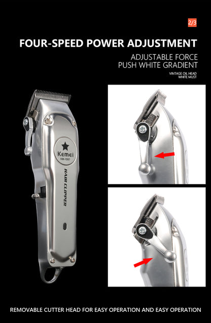 Rechargeable Electric Hair Clipper for Men
